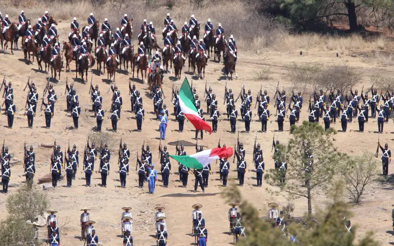 Representan Batalla del 5 de Mayo en XXV Zona Militar