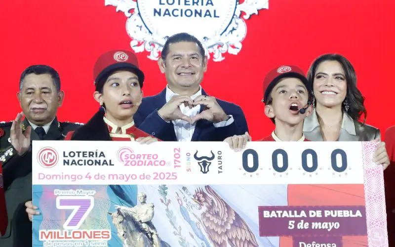 Conmemora Lotería Nacional en Puebla “Batalla del 5 de Mayo”