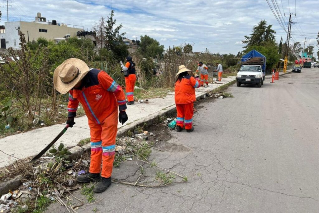 OOSL Puebla continúa con limpieza urbana en la capital